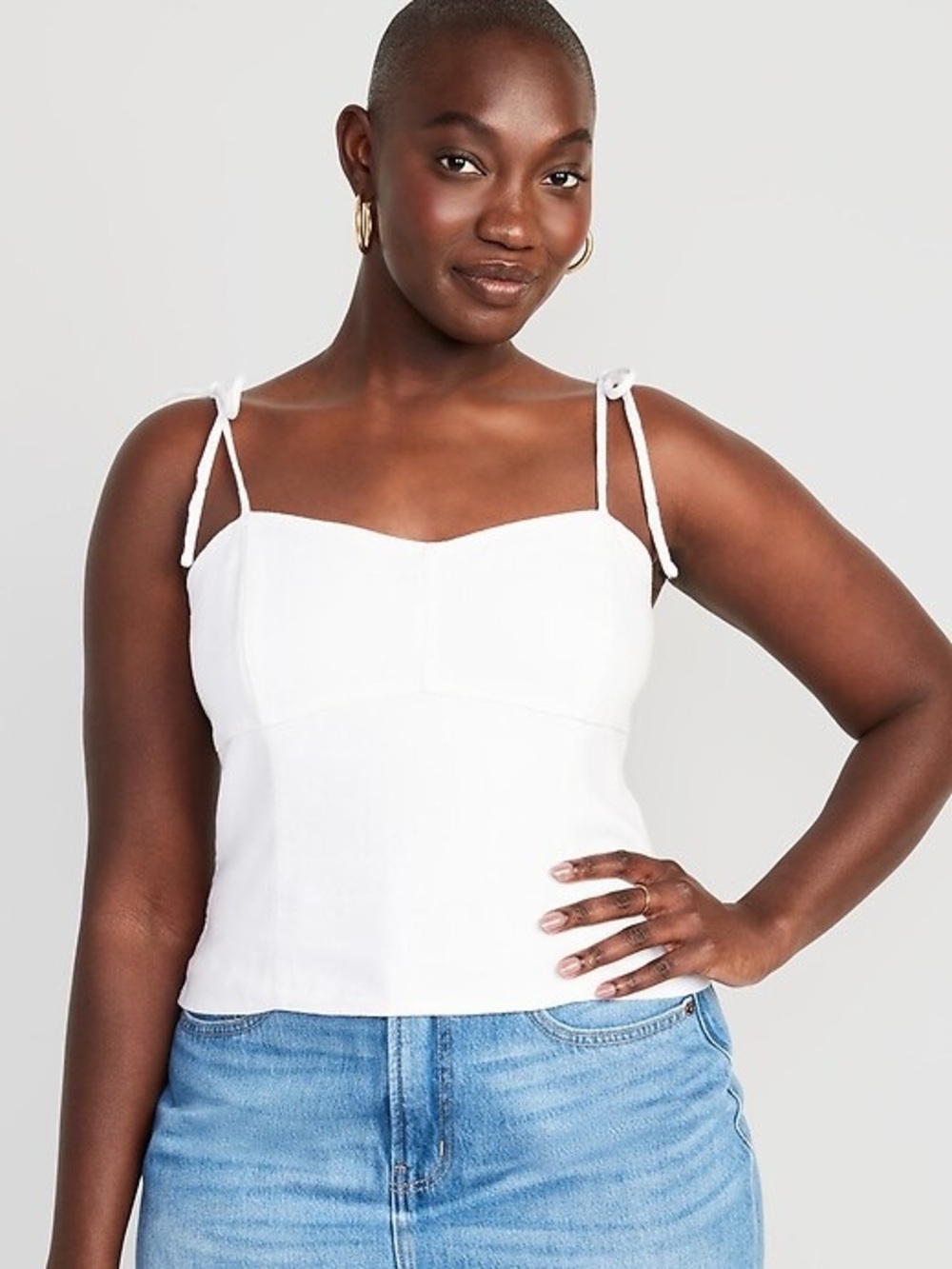Old Navy Linen Blend Tank Top